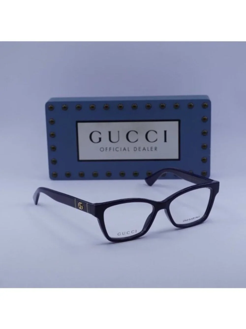 Gucci GG0634O 009 Cat Eye Eyeglasses 50mm – Blue